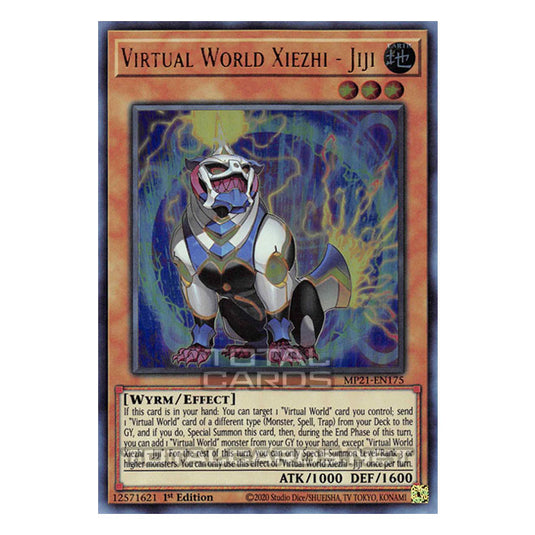 Yu-Gi-Oh! - 2021 Tin of Ancient Battles - Virtual World Xiezhi - Jiji (Ultra Rare) MP21-EN175