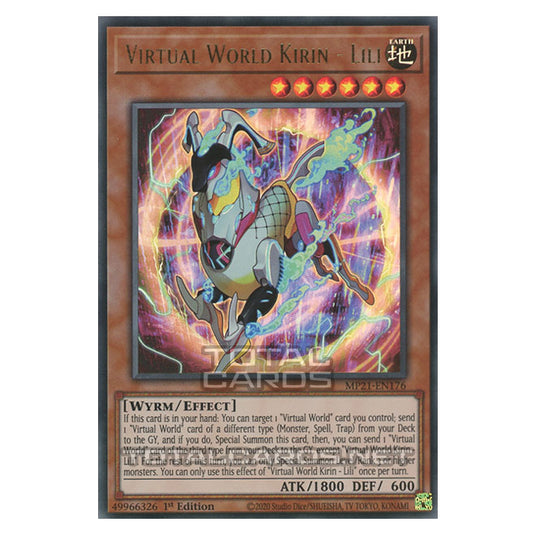 Yu-Gi-Oh! - 2021 Tin of Ancient Battles - Virtual World Kirin - Lili (Ultra Rare) MP21-EN176