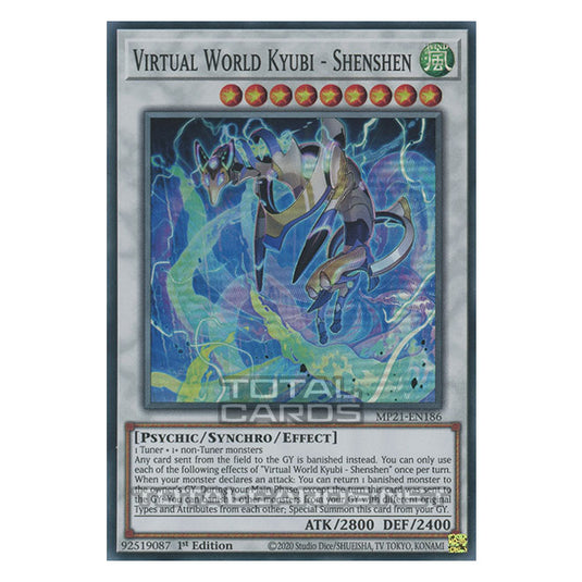 Yu-Gi-Oh! - 2021 Tin of Ancient Battles - Virtual World Kyubi - Shenshen (Super Rare) MP21-EN186