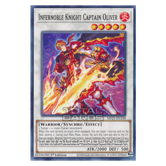 Yu-Gi-Oh! - 2021 Tin of Ancient Battles - Infernoble Knight Captain Oliver (Common) MP21-EN188