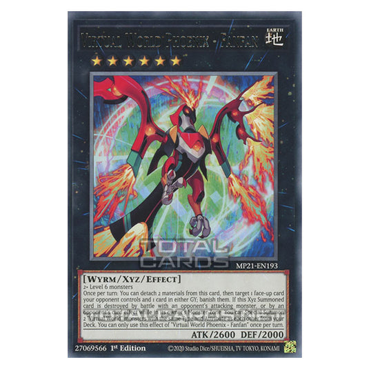 Yu-Gi-Oh! - 2021 Tin of Ancient Battles - Virtual World Phoenix - Fanfan (Rare) MP21-EN193