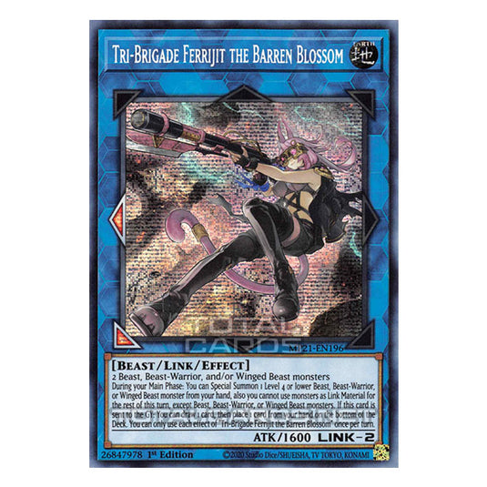 Yu-Gi-Oh! - 2021 Tin of Ancient Battles - Tri-Brigade Ferrijit the Barren Blossom (Prismatic Secret Rare) MP21-EN196