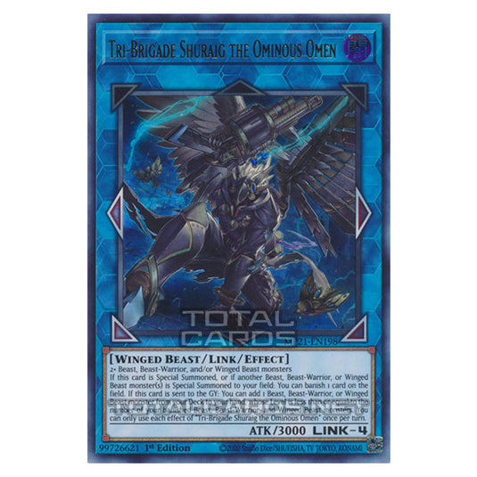 Yu-Gi-Oh! - 2021 Tin of Ancient Battles - Tri-Brigade Shuraig the Ominous Omen (Ultra Rare) MP21-EN198