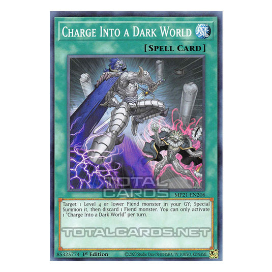 Yu-Gi-Oh! - 2021 Tin of Ancient Battles - Charge Into a Dark World (Common) MP21-EN206