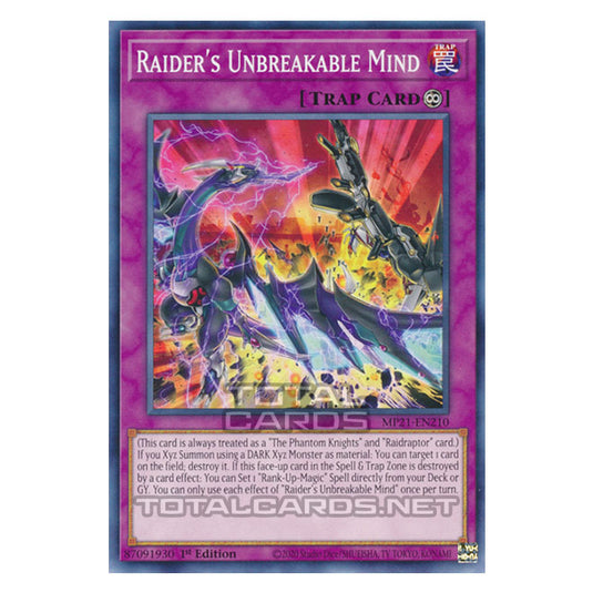 Yu-Gi-Oh! - 2021 Tin of Ancient Battles - Raider's Unbreakable Mind (Common) MP21-EN210