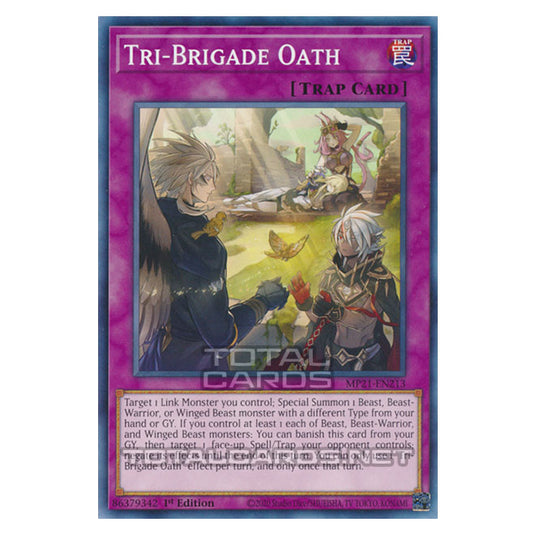 Yu-Gi-Oh! - 2021 Tin of Ancient Battles - Tri-Brigade Oath (Common) MP21-EN213