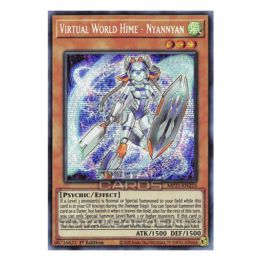 Yu-Gi-Oh! - 2021 Tin of Ancient Battles - Virtual World Hime - Nyannya Yu-Gi-Oh! - 2021 Tin of Ancient Battles - Virtual World Hime - Nyannya