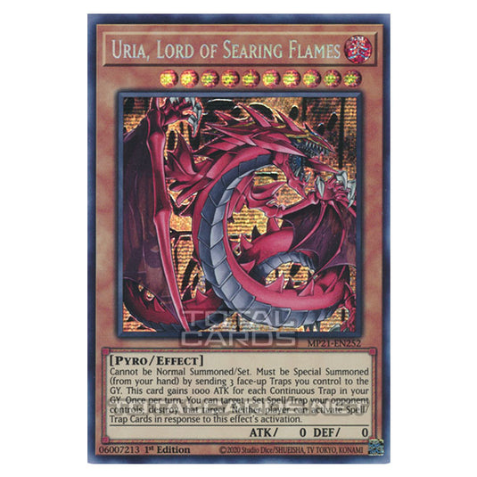 Yu-Gi-Oh! - 2021 Tin of Ancient Battles - Uria, Lord of Searing Flames (Prismatic Secret Rare) MP21-EN252