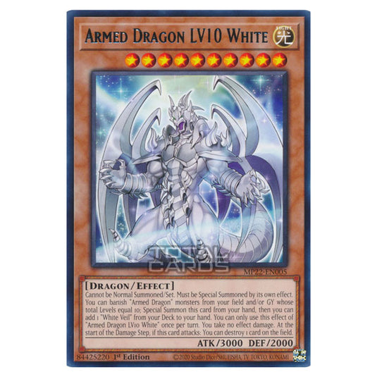 Yu-Gi-Oh! - 2022 Tin of the Pharaoh's Gods - Armed Dragon LV10 White (Rare) MP22-EN005