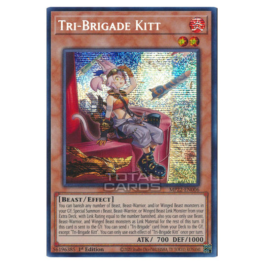 Yu-Gi-Oh! - 2022 Tin of the Pharaoh's Gods - Tri-Brigade Kitt (Prismatic Secret Rare) MP22-EN006
