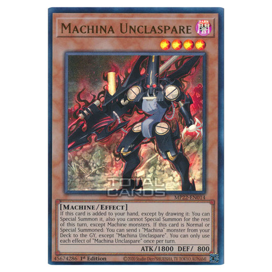 Yu-Gi-Oh! - 2022 Tin of the Pharaoh's Gods - Machina Unclaspare (Ultra Rare) MP22-EN014