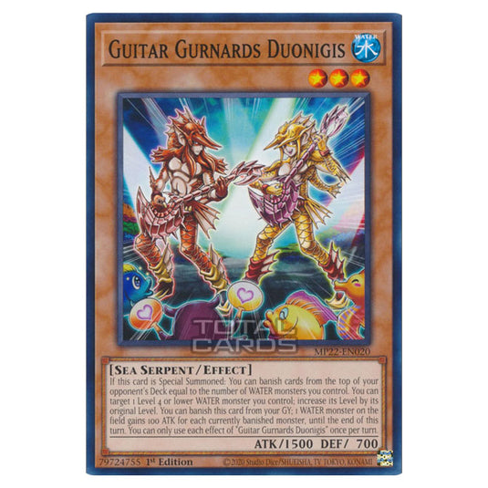 Yu-Gi-Oh! - 2022 Tin of the Pharaoh's Gods - Guitar Gurnards Duonigis (Common) MP22-EN020