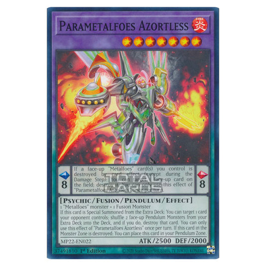 Yu-Gi-Oh! - 2022 Tin of the Pharaoh's Gods - Parametalfoes Azortless ( Yu-Gi-Oh! - 2022 Tin of the Pharaoh's Gods - Parametalfoes Azortless (