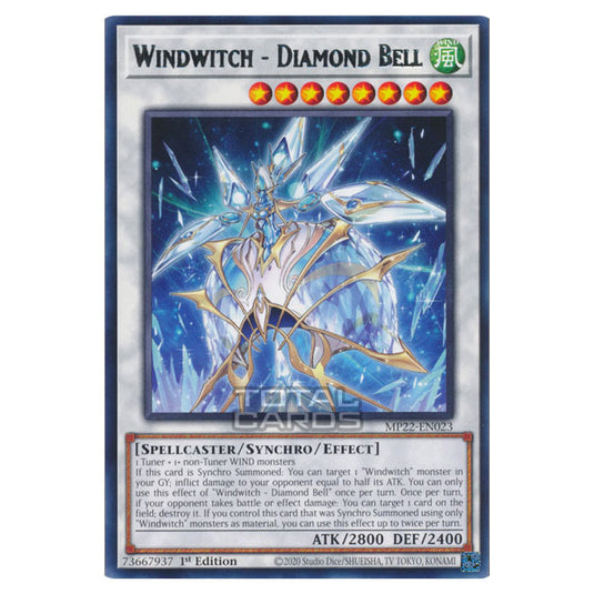 Yu-Gi-Oh! - 2022 Tin of the Pharaoh's Gods - Windwitch - Diamond Bell (Rare) MP22-EN023