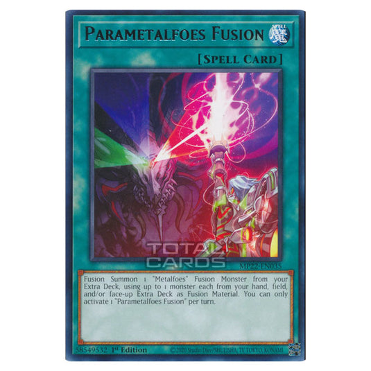 Yu-Gi-Oh! - 2022 Tin of the Pharaoh's Gods - Parametalfoes Fusion (Rare) MP22-EN035