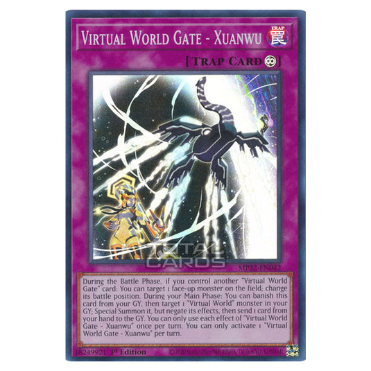 Yu-Gi-Oh! - 2022 Tin of the Pharaoh's Gods - Virtual World Gate - Xuanwu (Super Rare) MP22-EN042