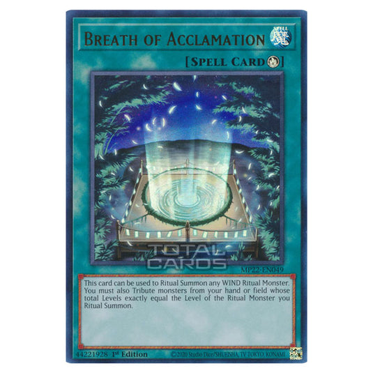 Yu-Gi-Oh! - 2022 Tin of the Pharaoh's Gods - Breath of Acclamation (Ultra Rare) MP22-EN049