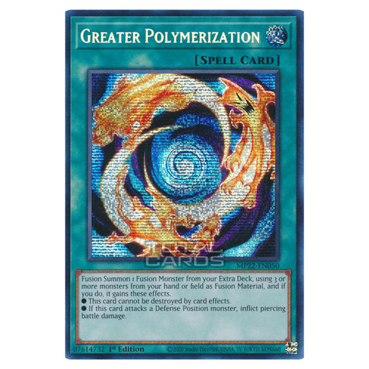 Yu-Gi-Oh! - 2022 Tin of the Pharaoh's Gods - Greater Polymerization (Prismatic Secret Rare) MP22-EN050