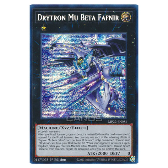 Yu-Gi-Oh! - 2022 Tin of the Pharaoh's Gods - Drytron Mu Beta Fafnir (Prismatic Secret Rare) MP22-EN084