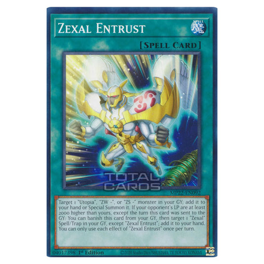 Yu-Gi-Oh! - 2022 Tin of the Pharaoh's Gods - Zexal Entrust (Common) MP Yu-Gi-Oh! - 2022 Tin of the Pharaoh's Gods - Zexal Entrust (Common) MP
