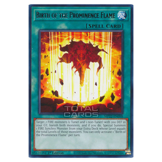 Yu-Gi-Oh! - 2022 Tin of the Pharaoh's Gods - Birth of the Prominence Flame (Rare) MP22-EN098