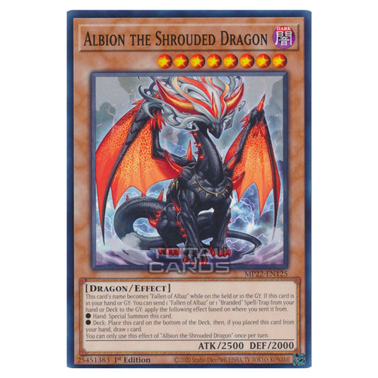 Yu-Gi-Oh! - 2022 Tin of the Pharaoh's Gods - Albion the Shrouded Dragon (Common) MP22-EN125