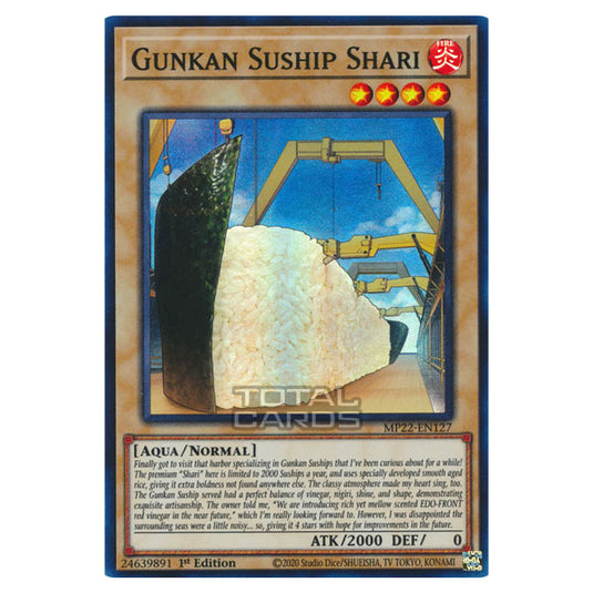 Yu-Gi-Oh! - 2022 Tin of the Pharaoh's Gods - Gunkan Suship Shari (Super Rare) MP22-EN127