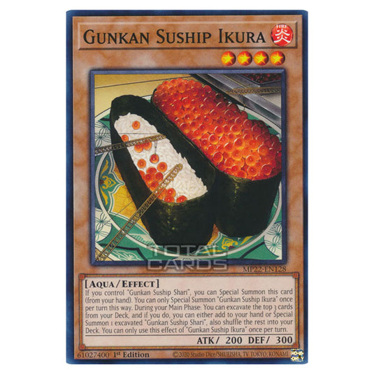 Yu-Gi-Oh! - 2022 Tin of the Pharaoh's Gods - Gunkan Suship Ikura (Common) MP22-EN128