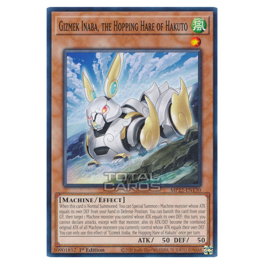 Yu-Gi-Oh! - 2022 Tin of the Pharaoh's Gods - Gizmek Inaba, the Hopping Hare of Hakuto (Common) MP22-EN130