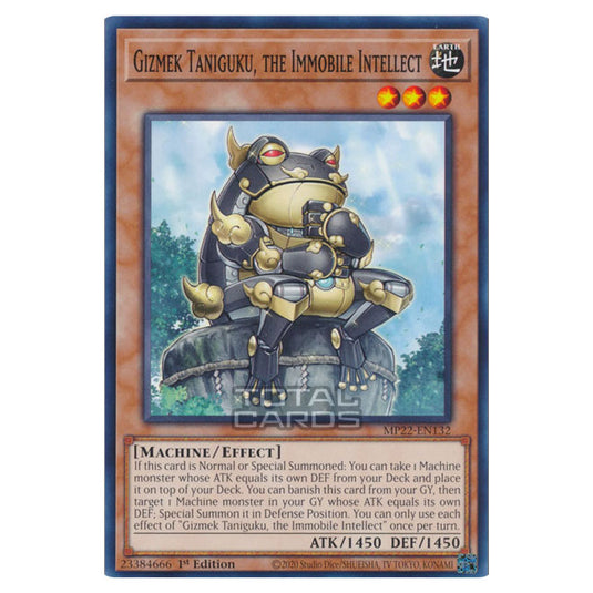 Yu-Gi-Oh! - 2022 Tin of the Pharaoh's Gods - Gizmek Taniguku, the Immobile Intellect (Common) MP22-EN132