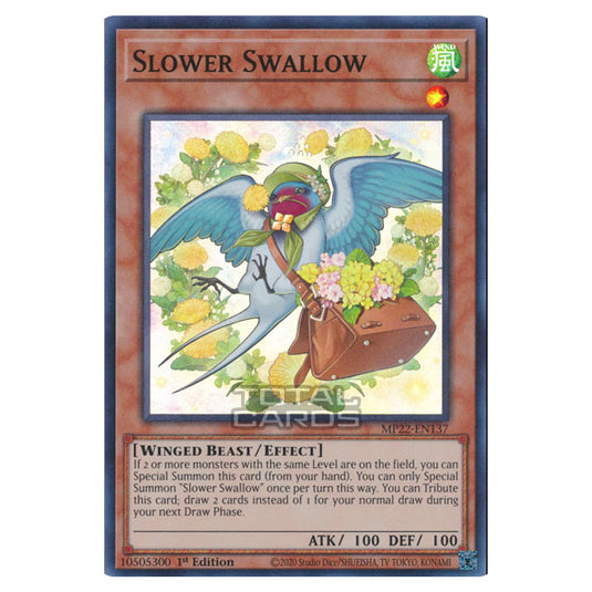 Yu-Gi-Oh! - 2022 Tin of the Pharaoh's Gods - Slower Swallow (Super Rare) MP22-EN137