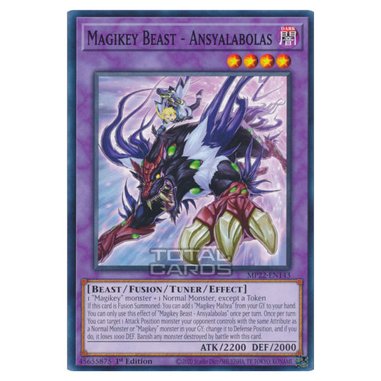 Yu-Gi-Oh! - 2022 Tin of the Pharaoh's Gods - Magikey Beast - Ansyalabolas (Common) MP22-EN143