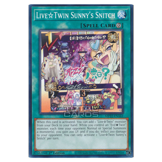 Yu-Gi-Oh! - 2022 Tin of the Pharaoh's Gods - Live☆Twin Sunny's Snitch (Common) MP22-EN161