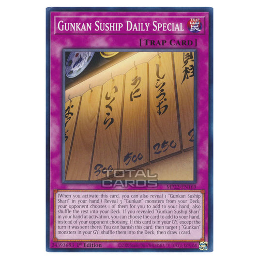 Yu-Gi-Oh! - 2022 Tin of the Pharaoh's Gods - Gunkan Suship Daily Special (Common) MP22-EN169