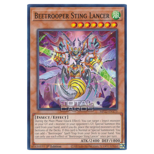 Yu-Gi-Oh! - 2022 Tin of the Pharaoh's Gods - Beetrooper Sting Lancer (Common) MP22-EN175