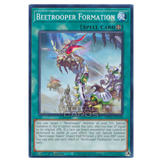 Yu-Gi-Oh! - 2022 Tin of the Pharaoh's Gods - Beetrooper Formation (Common) MP22-EN178