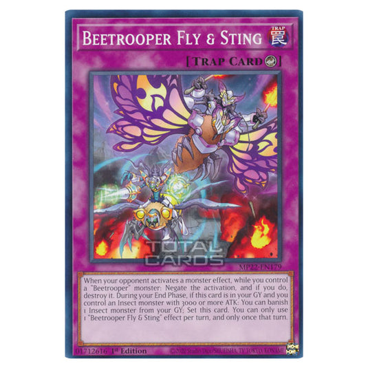 Yu-Gi-Oh! - 2022 Tin of the Pharaoh's Gods - Beetrooper Fly & Sting (Common) MP22-EN179