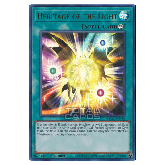 Yu-Gi-Oh! - 2022 Tin of the Pharaoh's Gods - Heritage of the Light (Ultra Rare) MP22-EN186