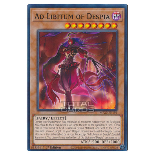 Yu-Gi-Oh! - 2022 Tin of the Pharaoh's Gods - Ad Libitum of Despia (Common) MP22-EN192