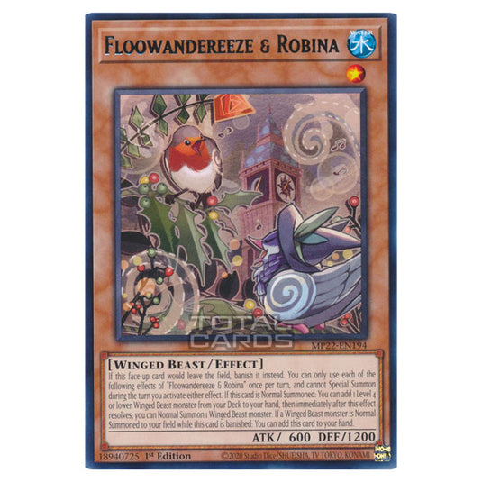 Yu-Gi-Oh! - 2022 Tin of the Pharaoh's Gods - Floowandereeze & Robina (Rare) MP22-EN194