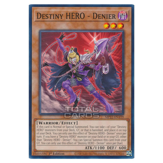 Yu-Gi-Oh! - 2022 Tin of the Pharaoh's Gods - Destiny HERO - Denier (Common) MP22-EN199