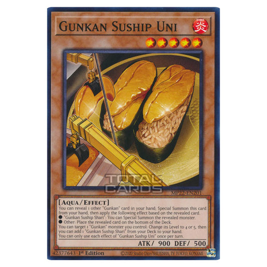 Yu-Gi-Oh! - 2022 Tin of the Pharaoh's Gods - Gunkan Suship Uni (Common) MP22-EN201