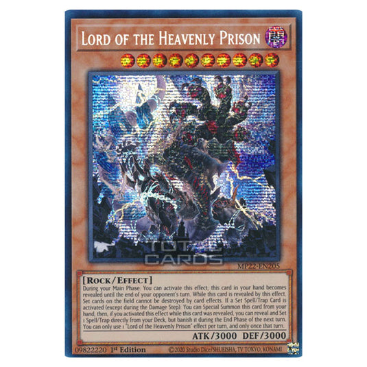 Yu-Gi-Oh! - 2022 Tin of the Pharaoh's Gods - Lord of the Heavenly Prison (Prismatic Secret Rare) MP22-EN205