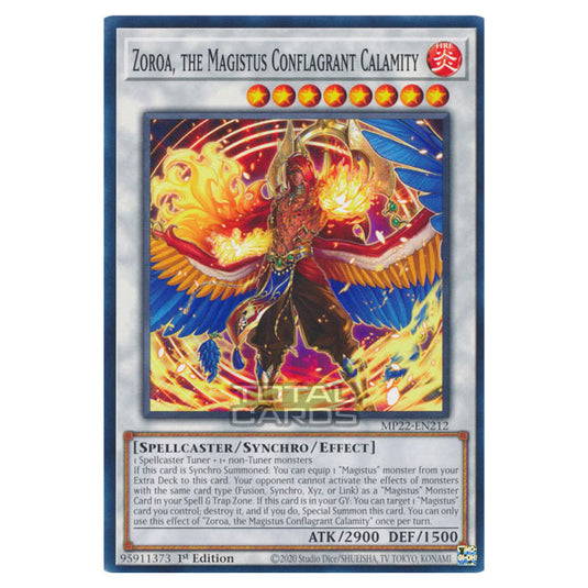 Yu-Gi-Oh! - 2022 Tin of the Pharaoh's Gods - Zoroa, the Magistus Conflagrant Calamity (Common) MP22-EN212