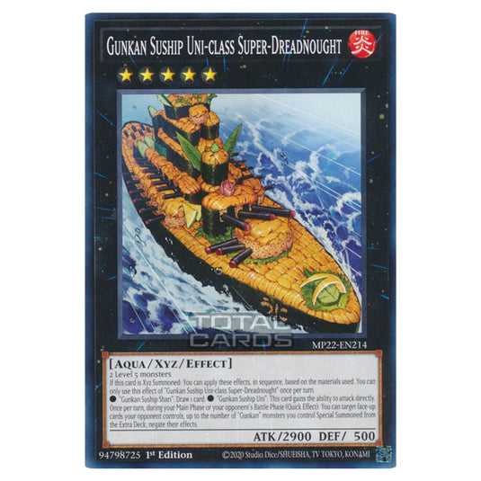 Yu-Gi-Oh! - 2022 Tin of the Pharaoh's Gods - Gunkan Suship Uni-class S Yu-Gi-Oh! - 2022 Tin of the Pharaoh's Gods - Gunkan Suship Uni-class S