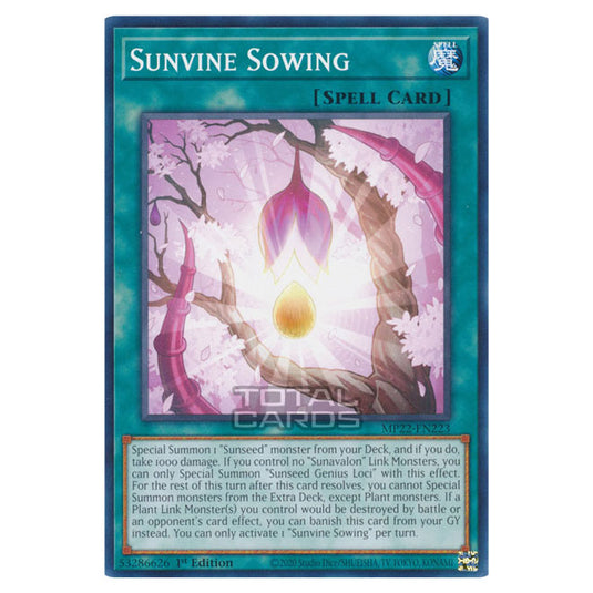 Yu-Gi-Oh! - 2022 Tin of the Pharaoh's Gods - Sunvine Sowing (Common) MP22-EN223