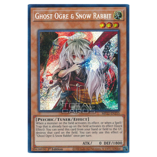 Yu-Gi-Oh! - 2022 Tin of the Pharaoh's Gods - Ghost Ogre & Snow Rabbit (Prismatic Secret Rare) MP22-EN255