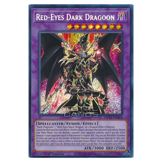 Yu-Gi-Oh! - 2022 Tin of the Pharaoh's Gods - Red-Eyes Dark Dragoon (Prismatic Secret Rare) MP22-EN264
