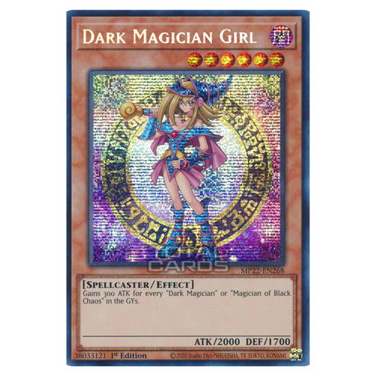 Yu-Gi-Oh! - 2022 Tin of the Pharaoh's Gods - Dark Magician Girl (Prismatic Secret Rare) MP22-EN268 Yu-Gi-Oh! - 2022 Tin of the Pharaoh's Gods - Dark Magician Girl (Prismatic Secret Rare) MP22-EN268