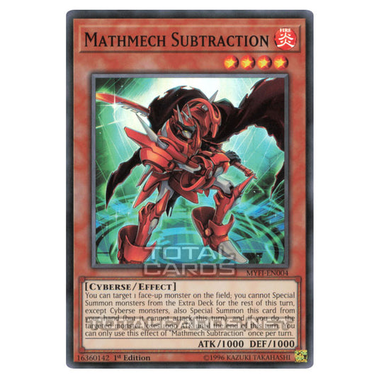 Yu-Gi-Oh! - Mystic Fighters - Mathmech Subtraction (Super Rare) MYFI-EN004